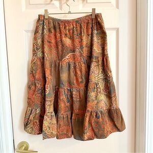 Orange paisley ivy Jane skirt